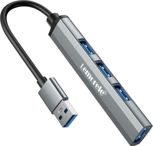 Lemorele TC53 USB-C Hub med 4 USB-porter
