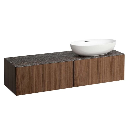 ILBAGNOALESSI Servantskap 1600 160x50 cm 2 skuffer Noce Canaletto