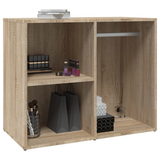 vidaXL Sminkeskap sonoma eik 80x40x65 cm konstruert tre