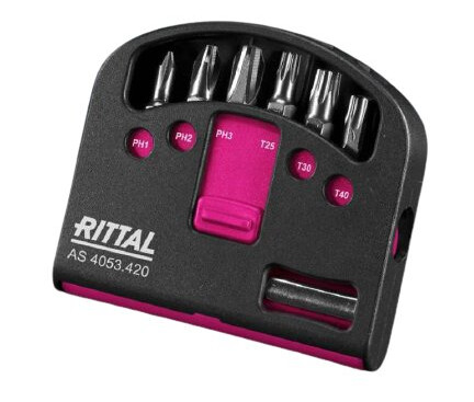 Rittal As 4053.420, 6 Stykker, Phillips, Torx, Ph 1,Ph 2,Ph 3, Tx25,Tx30,Tx40, 80 G Rittal As 4053.420, 6 Stykker, Phillips, Torx, Ph 1,Ph 2,Ph 3, Tx25,Tx30,Tx40, 80 G