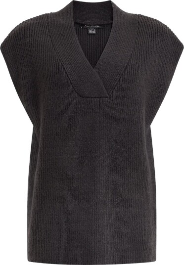 French Connection Junia V Neck Vest GRAPHITE GREY XS