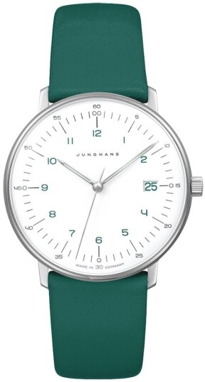 Junghans Dameklokke 47/4557.02 Max Bill Ladies Hvit/Lær Ø32.7 mm