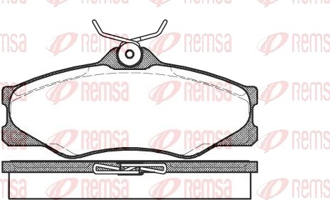 Bremseklosser sett REMSA 0223.00
