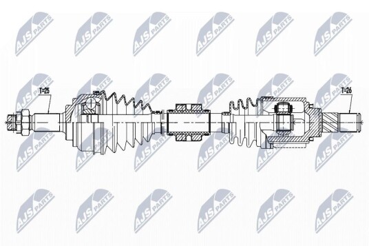 Nty Drivaksel NTY NPW NS 136
