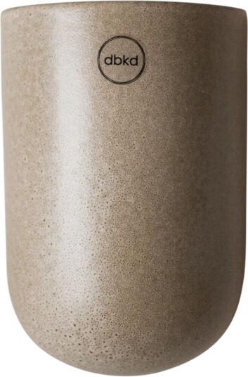 DBKD Cut vegghengt krukke beige Medium 15 cm