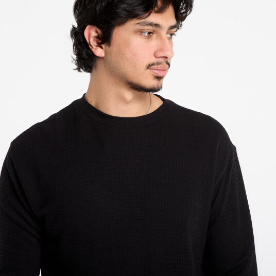 Craft Layers Wool Waffle Rn M Black M Craft Layers Wool Waffle Rn M Black M