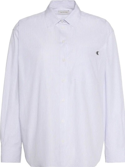 Calvin Klein Jeans | Yarndye Cotton Poplin Relaxed Sh | XXL