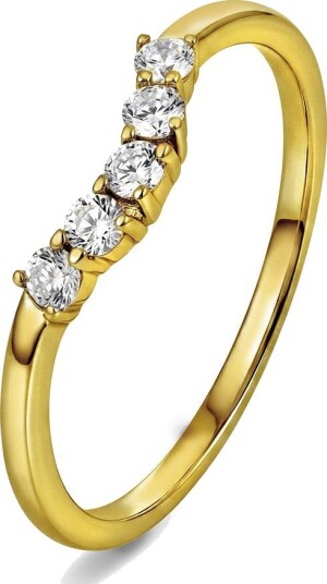 Pan Jewelry Swan tail ring i 925 forgylt sølv størrelse Swan tail ring i 925 forgylt sølv Str. 60
