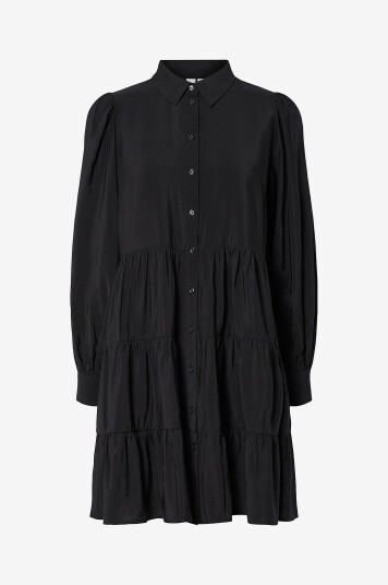 Yas Skjortekjole Yaspala LS Dress S. Noos Svart