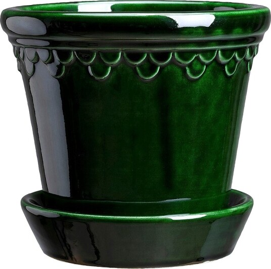 Bergs Potter Københavner Glazed Ø 12 cm Sett Grønn