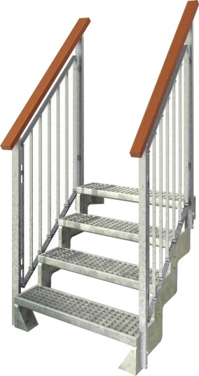 Hagetrapp Dolle Gardentop Gittertrinn med Nordic Rekkverk