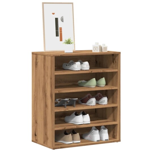 Skoskap artisan eik 60x35x70 cm konstruert tre 8721158440549 Skoskap artisan eik 60x35x70 cm konstruert tre 8721158440549