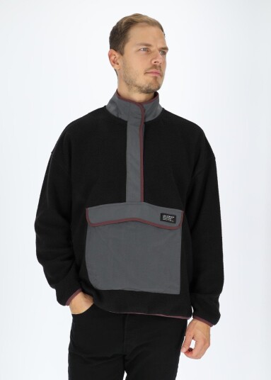 Levi's® Polar Fleece Mock Neck Arctic Bla Xs Fleecetrøyer