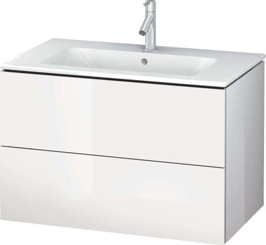Duravit L-Cube Servantskap m/2 skuffer 820x550x481 mm Hvit Høyglans Duravit L-Cube Servantskap m/2 skuffer 820x550x481 mm Hvit Høyglans