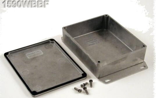 Hammond Electronics 1590WBBF 118,5 × 93,5 × 34 mm Aluminium Natur Kabinett