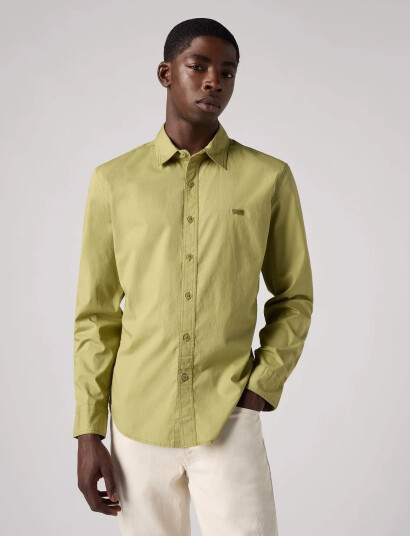 Levi"s® Ls Battery Hm Shirt Slim Sage - Khaki green - S