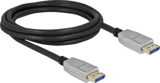 Delock Displayport Kabel Displayport Hann Til Displayport Hann Displayport 2.0 2 M 10 K 60 Hz 10240X4320 Støtte Svart