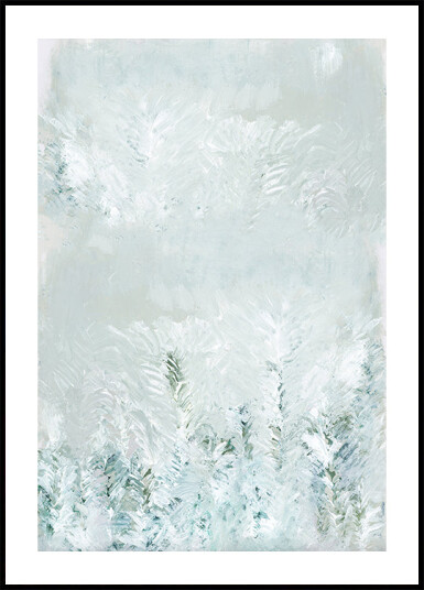 Winter White Forest Scene 2 Plakat Plakat / 40x50cm
