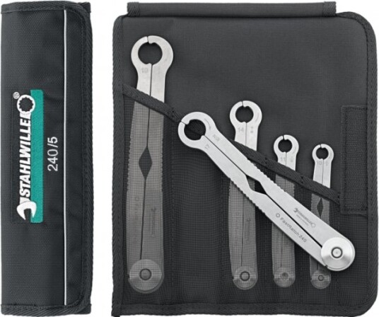 Stahlwille 240/6, 8,10,13,14,17,19 Mm, Svart, Rustfritt Stål, 1,23 Kg