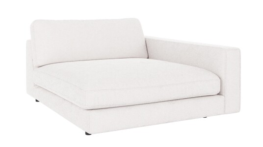 Rowico Home Duncan 1,5 seters sjeselong H Hvit Bobby 1 129 x 150 x 78 cm Hvit
