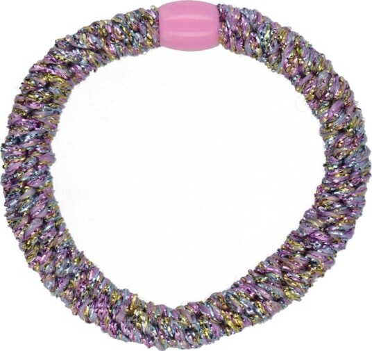 By Stær BRAIDED Hairtie Glitter Purple Rainbow