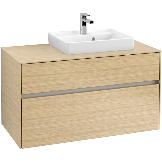 Villeroy & Boch  Collaro Servantskap med 2 skuffer 100x50x54,8 cm u/lys Nordisk Eik