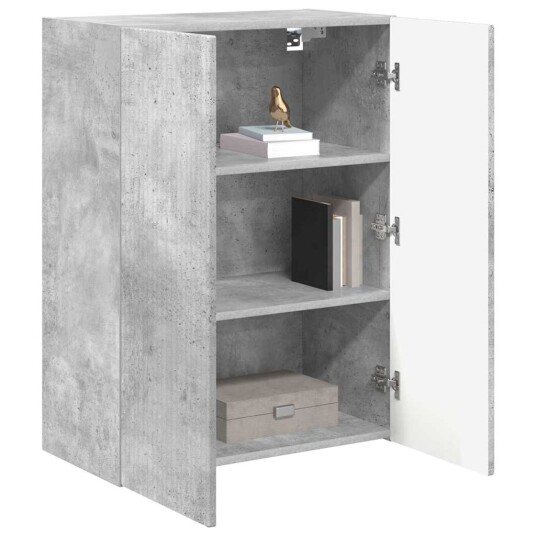 TV Veggskap Betonggrå 59,5 x 31 x 80 cm Konstruert tre