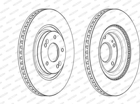 FERODO DDF2199C Bremseskive FERODO DDF2199C Bremseskive