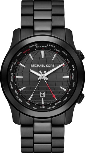 Michael Kors Herreklokke MK9110 Runway Sort/Stål Ø45 mm