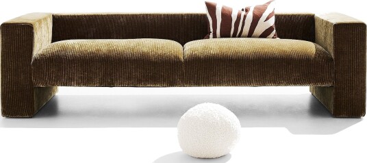Jotex Sofa 3seter Polyester/Kryssfiner/Furu/Polyeterskum Pistasjgrønn kordfløyel Alan 1866439030