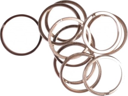 Infinity Hearts Infinity Hearts Nøkkelring Bred Sølvfarget 30Mm 10 Stk
