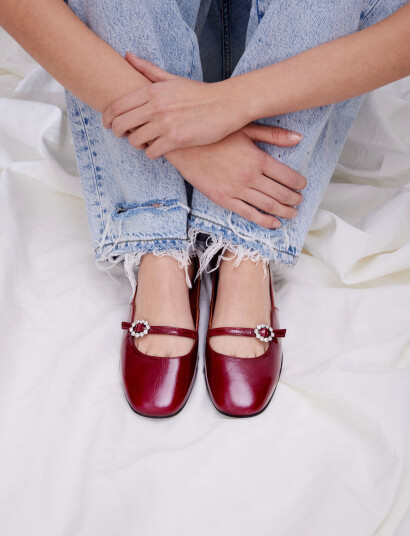 Billi Bi Ballerina Burgundy 38 Billi Bi Ballerina Burgundy 38