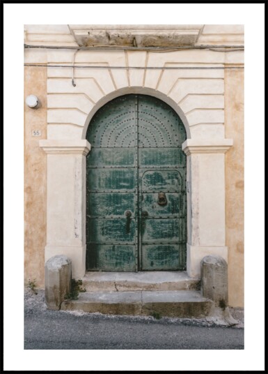 Historic Green Doorway Plakat / 50x70