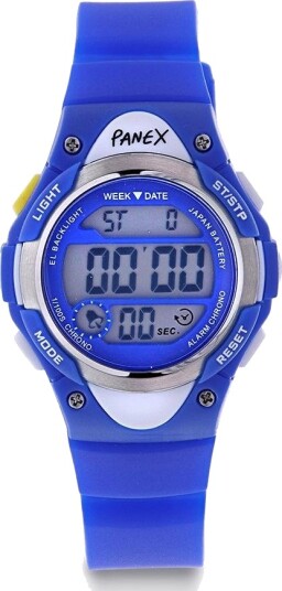 Casio Barneklokke med blå silikonrem og digital visning