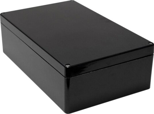 Hammond Electronics 1590ZGRP243BK 420 × 120 × 250 mm Polyester Svart Kabinett