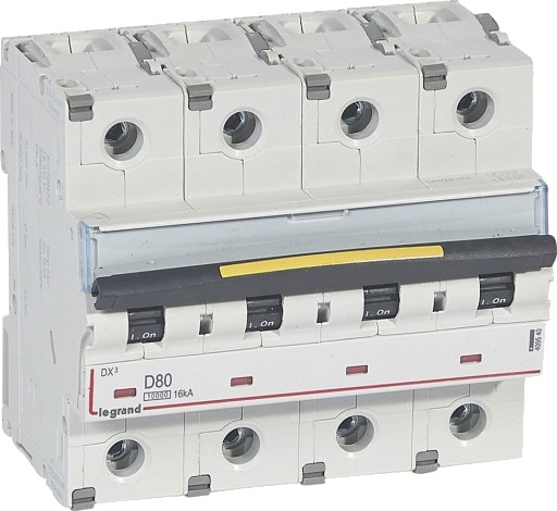 Legrand DX³ MCB automatsikring D80 3P 6M 10/16kA
