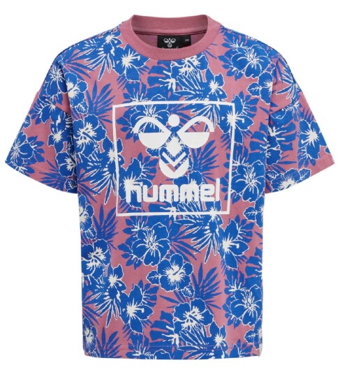 Hummel T skjorte hmlFlower Heather Rose 5 år 110 T skjorte Blå Rosa