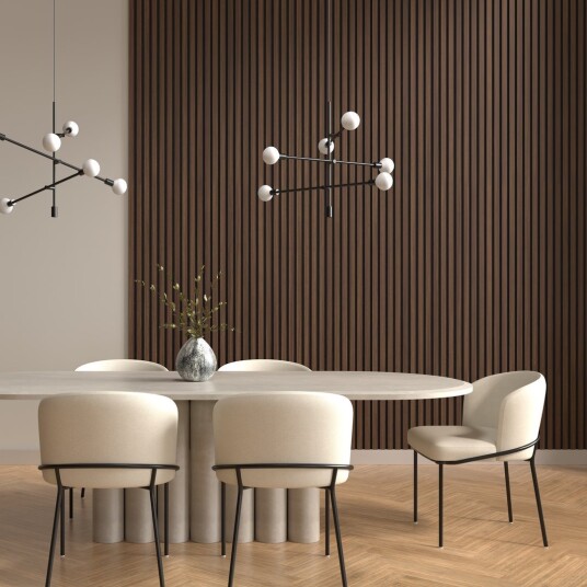 By Venø Pro Akustikk Spileplate Valnøtt 2400x520x17 mm