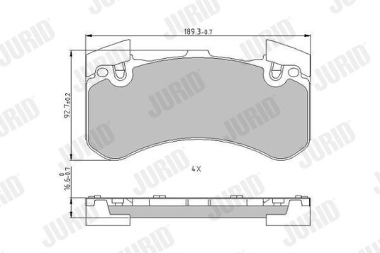 Bremseklosser JURID 573649J Bremseklosser JURID 573649J