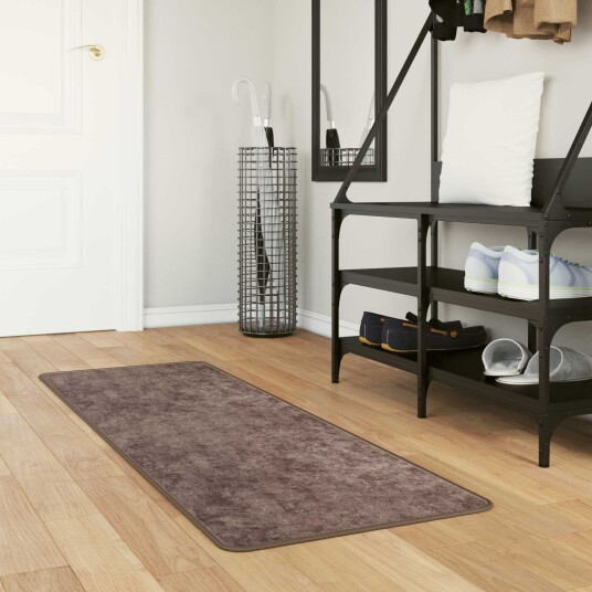 Teppe Runner MARSA Grå 50 x 100 cm Polyester og PVC