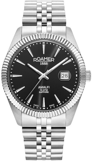 Roamer Monza Herreklokke 852833 41 55 20 Amalfi Gents Sort/Stål Ø42