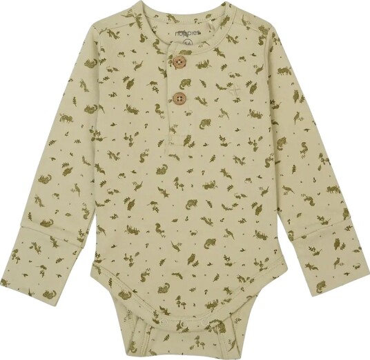 Noppies Adjustable Romper Gema Ls   N202 MOSS GRAY   56
