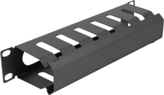 Delock Rack Cable Management Routing Panel With Opening Svart 1U 10" 66843