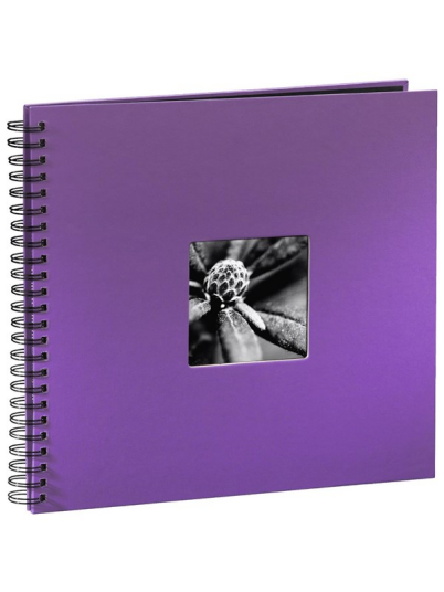 Hama "Fine Art" Spiral Album 36 x 32 cm 50 Black Pages purple