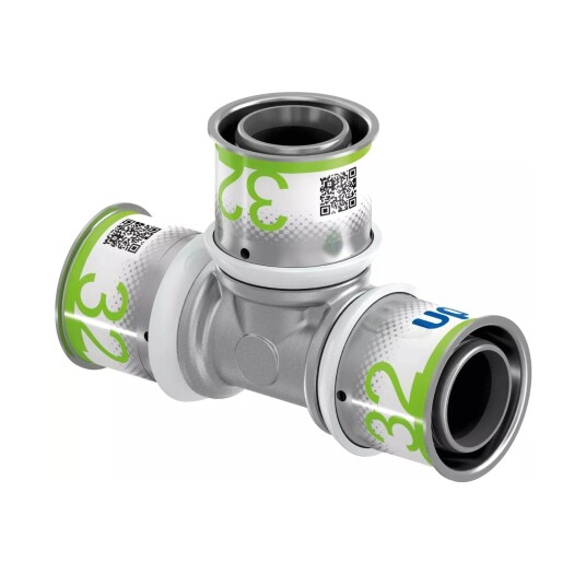 Uponor S-Press Plus T-rør 32mm til Gulvvarme og Vannsystemer