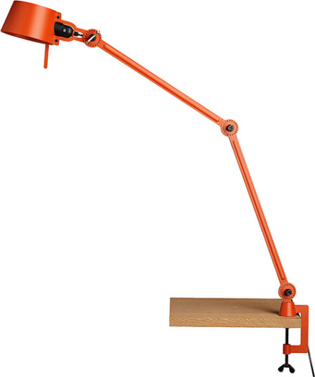 Tonone Bolt Bordlampe Dobbel Arm med Klemme Slående Oransje