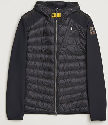 Parajumpers Nolan Warm Up Hybrid Hooded Jacket Black