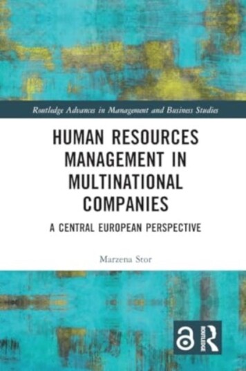 Human Resources Management in Multinational Companies Human Resources Management in Multinational Companies
