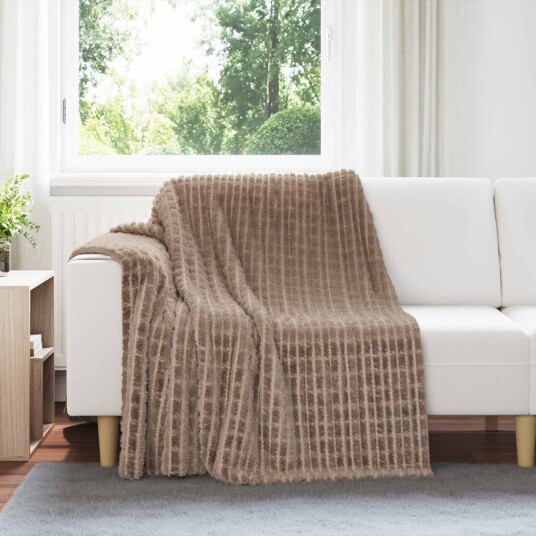 vidaXL Kastepledd 6 pcs Kamel 200 x 150 cm Fleece