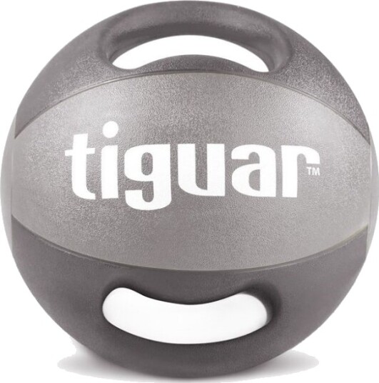 Tiguar Medisinball Med Håndtak Grå 8 Kg